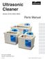 Ultrasonic Cleaner. Parts Manual. Models: M150, M250, M550 FOR USE BY MIDMARK TRAINED TECHNICIANS ONLY. SF-1919 Part No Rev.