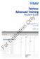 Tableau Advanced Training. Student Guide April x. For Evaluation Only