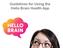 Guidelines for Using the Hello Brain Health App