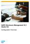 SAP Disclosure Management 10.1 Starter Kit. Configuration Overview
