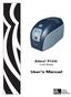 Zebra P120i Card Printer. User s Manual