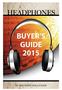Headphones: Buyer s Guide 2015