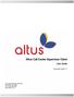 Altus Call Center Supervisor Client. User Guide. Document Version 1.2