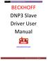 BECKHOFF DNP3 Slave Driver User Manual