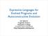 Expressive Languages for Evolved Programs and Autoconstructive Evolution