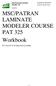 MSC/PATRAN LAMINATE MODELER COURSE PAT 325 Workbook
