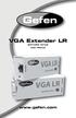VGA Extender LR. EXT-VGA-141LR User Manual.