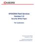 KYOCERA Fleet Services Version 1.3 Security White Paper