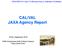 CAL/VAL JAXA Agency Report