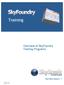 Training. Overview of SkyFoundry Training Programs. Find What Matters