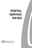 POSTAL SERVICE RATES