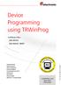 Device Programming using TRWinProg