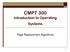 CMPT 300 Introduction to Operating Systems. Page Replacement Algorithms