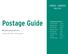 Postage Guide. Effective January 22, Includes information for: First-Class Mail pg 2-3