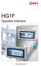 HG1F. Operator Interface