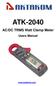 ATK-2040 AC/DC TRMS Watt Clamp Meter Users Manual