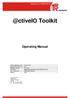 @ctiveio Toolkit. Operating Manual