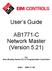 User s Guide. AB1771-C Network Master (Version 5.21)