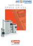 VARIABLE SPEED DRIVES