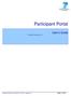 Participant Portal. User s Guide. 25/10/2010 (version 2.2.1) Participant Portal User s Guide ( ) Release 2.2.