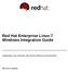 Red Hat Enterprise Linux 7 Windows Integration Guide
