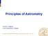 Principles of Astrometry. Lennart Lindegren Lund Observatory, Sweden