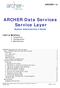 ARCHER Data Services Service Layer