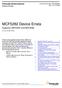 MCF5282 Device Errata Supports: MCF5281 and MCF5282
