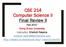 CSE 214 Computer Science II Final Review II