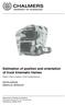 Estimation of position and orientation of truck kinematic frames. Master s Thesis in Systems, Control and Mechatronics EDVIN AGNAS MARCUS JERENVIK