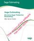 Sage Estimating. (formerly Sage Timberline Estimating) SQL Server Guide. has been retired. This version of the software