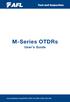 M-Series OTDRs. User s Guide.  (800) or (603)