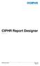 CIPHR Report Designer