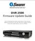 DVR 2500 Firmware Update Guide