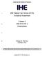 IHE Patient Care Device (PCD) Technical Framework. Volume 2 IHE PCD TF-2 Transactions