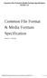 Common File Format & Media Formats Specification