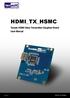 HDMI_TX_HSMC. Terasic HDMI Video Transmitter Daughter Board User Manual
