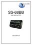 SS-68BB USB MINI BUFFER. User Manual