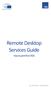 Remote Desktop Services Guide. How to print from RDS DG ITEC ESIO - STANDARDS