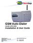 GSM Auto-Dialer. (model APD-G05) Installation & User Guide.
