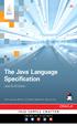 The Java Language Specification. Java SE 8 Edition