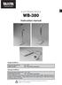 ELECTRONIC SCALE WB-380. Instruction manual