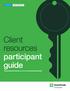 Client Resources. participant guide