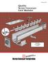 Quality Screw Conveyor Unit Modules. Catalog No. 298A