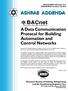 ASHRAE ADDENDA. A Data Communication Protocol for Building Automation and Control Networks