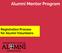 Alumni Mentor Program. Registration Process for Alumni Volunteers