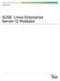 SUSE Linux Enterprise Server 12 Modules