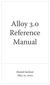Alloy 3.0 Reference Manual