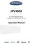JRV Double DIN Multimedia Receiver DVD / NAV / SiriusXM Ready / Built-In BT. Operation Manual