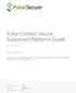 Pulse Connect Secure Supported Platforms Guide